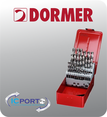 Foto Jogo de Broca HSS Brilhante Dormer com 25 peças A114