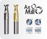 Thumbnail 1 FRESA TOPO METAL DURO COM QUEBRA-CAVACO PARA ALUMÍNIO 2 E 3 CORTES AXMILLS