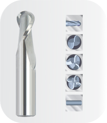 Foto FRESA ESFERICA METAL DURO 2C, 3C OU 4C LINHA STANDARD