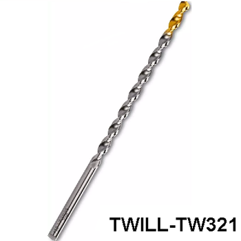 Foto Broca Extra Longa HSS-E DIN1869/3 TW321 com Tin